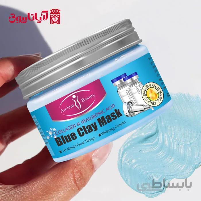 ماسک گچی کلاژن و هیالورونیک اسید ایچون بیوتی