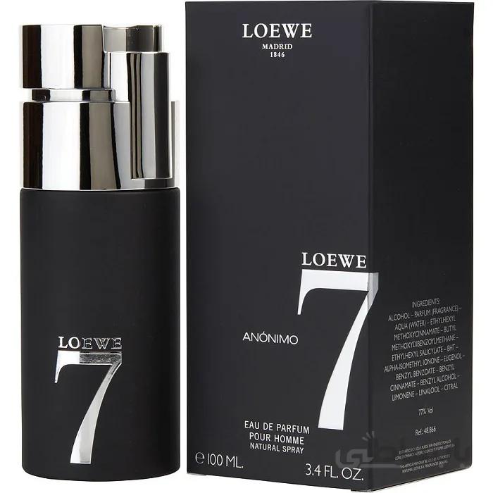 عطر مردانه لویوه Loewe مدل سون انونیمو Loewe 7 Anonimo حجم 100 میل