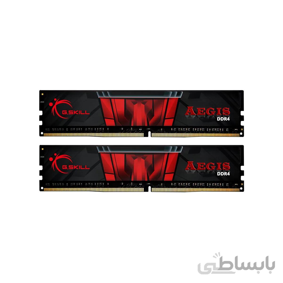 رم دسکتاپ DDR4 جی اسکیل دو کاناله 3200 مگاهرتز مدل Aegis ظرفیت 32 گیگابایت CL16