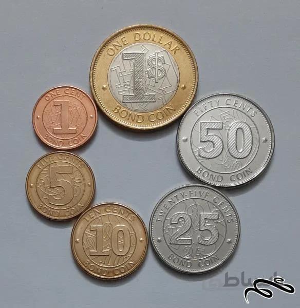 ست کامل سکه های زیمباوه
