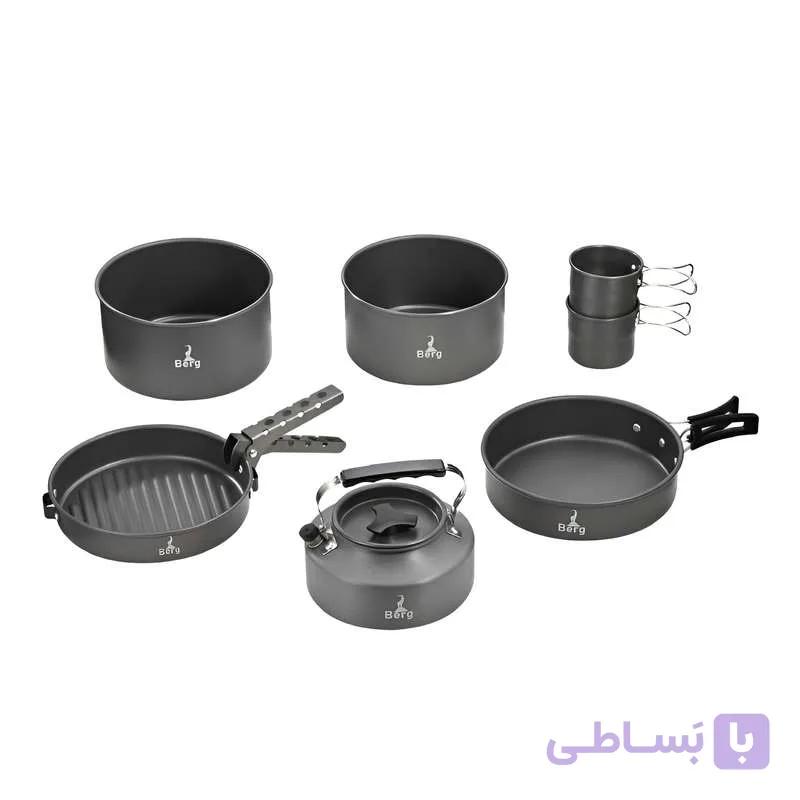 مجموعه ظروف سفری 4 تا 6 نفره برگ مدل کوکینگ — تصویر 1