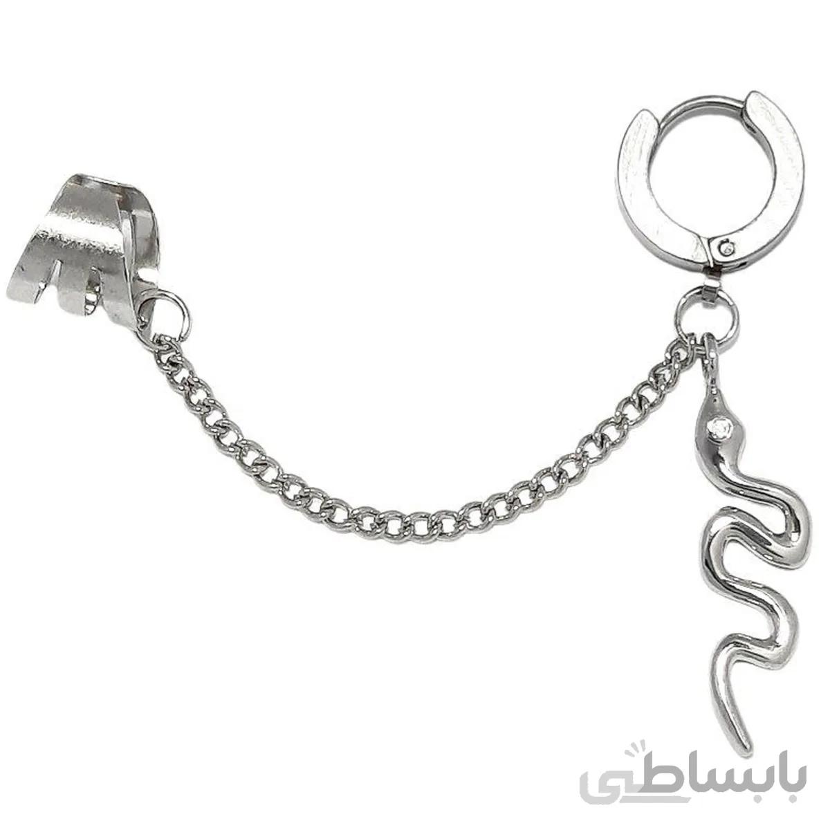 پیرسینگ گوش طرح مار کد pr4