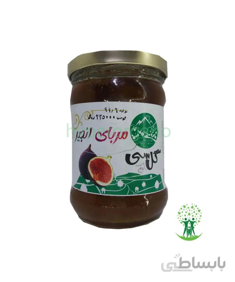 مربا عسلی انجیر ارگانیک 300 گرمی گل سی