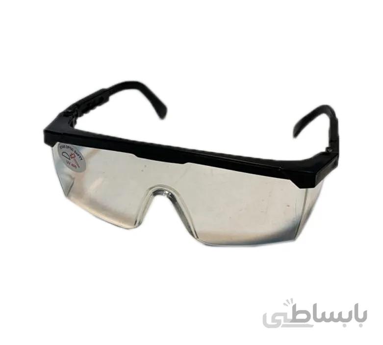 عينک ايمني شفاف دسته کشوئي uv400