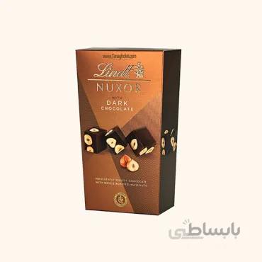 شکلات تلخ لینت مدل نوکسور 46 درصد با مغز فندق بو داده