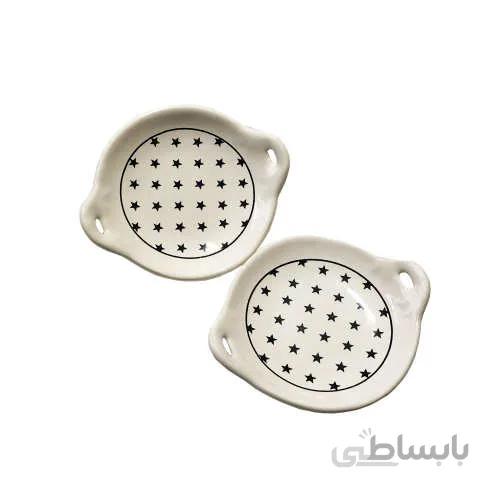 ظرف سرو مایا هوم طرح دایره بسته دو عددی کد 009