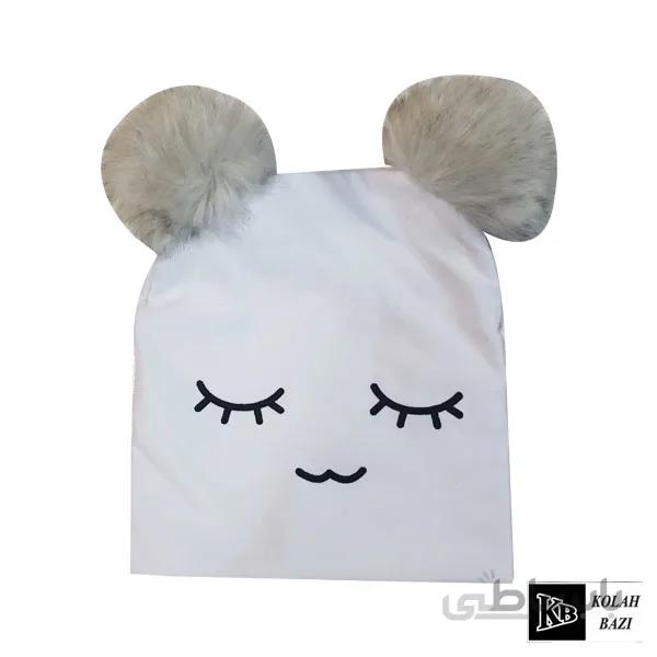 کلاه پارچه‌ای زمستانه بچه گانه مدل tbb76 ا Single textured baby hat tbb76