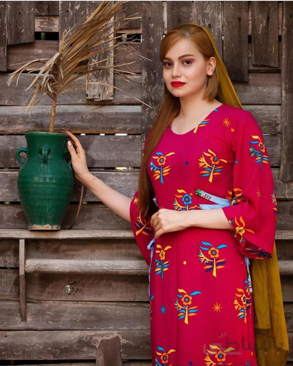 پارچه نخی گل اطلسی aj101
