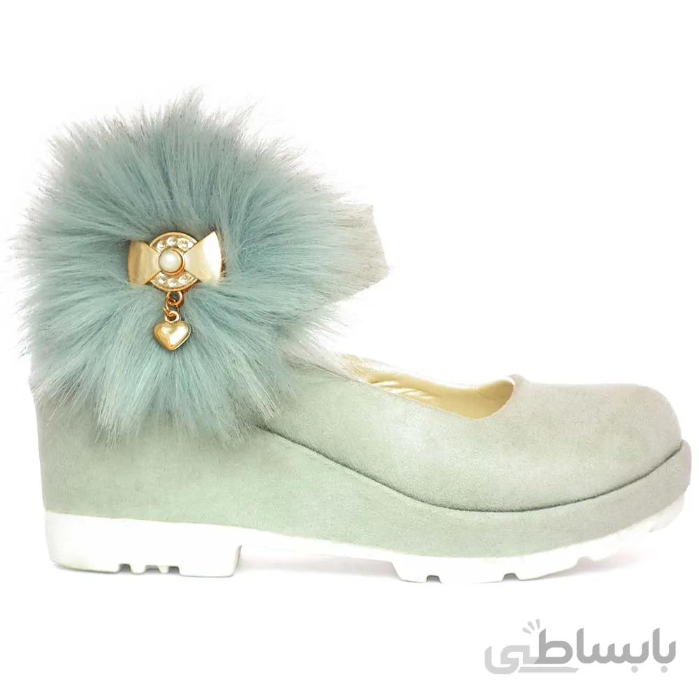 کفش دخترانه لژدار مدل Wedge آبی