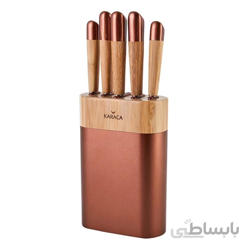 سرویس چاقوی آشپزخانه ۶ پارچه کاراجا مدل Maple کد 153.03.06.1454
