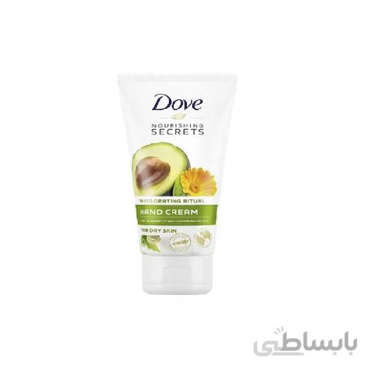 کرم مرطوب کننده دست داو حاوی عصاره آووکادو و کالندولا Dove سری اروپایی حجم 75 میل