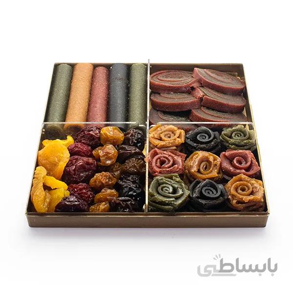لواشک چهار قسمتی ترشک دار