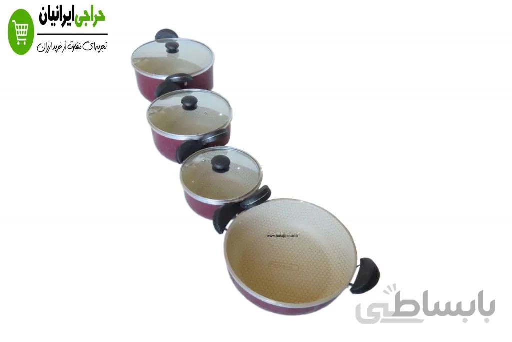 سرویس قابلمه گرانیتی 7 پارچه PARTOKALA