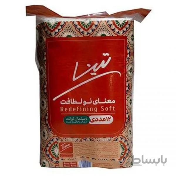 دستمال توالت دوازده قلو تینا