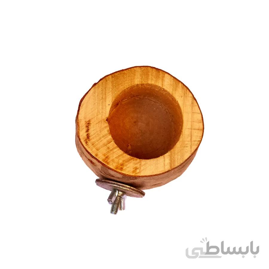 دانخوری چوبی پرنده مدل طبیعی