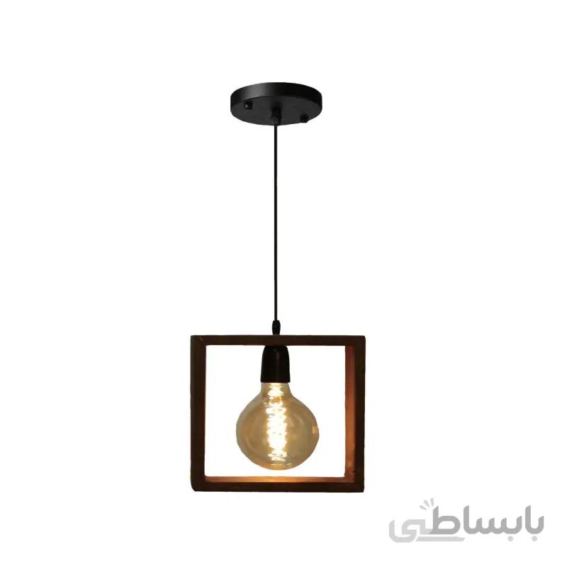 چراغ آویز چوبی مدل R