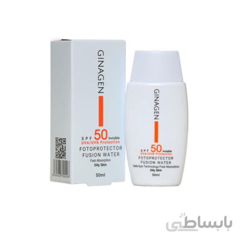 کرم ضد آفتاب بی رنگ پوست چرب ژیناژن 50 میلی لیتر