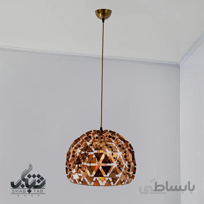 لوستر مدرن تک شعله کد 1329 بزرگ آنتیک SHJ – سرپیچ E27