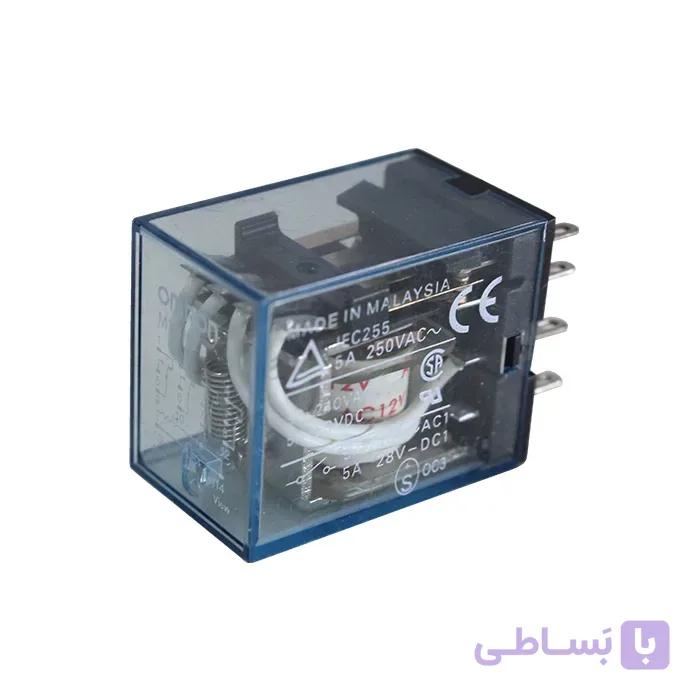 رله MY4NJ طرح OMRON | بوبین 12 ولت | 4 کنتاکت | 14 پایه