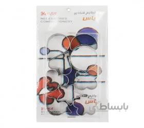 کاتر فلزی شیرینی پزی مشهدی مجموعه 9 عددی