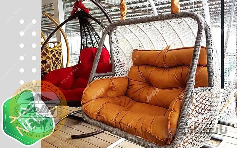 تاب ریلکسی و باغی حصیری مدل دکور اف