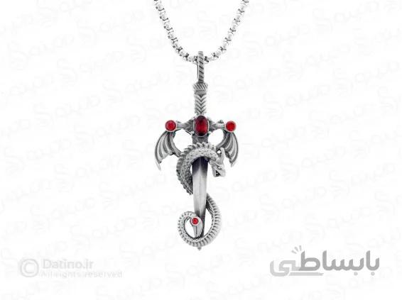 گردنبند شمشیر و دراگون 12060