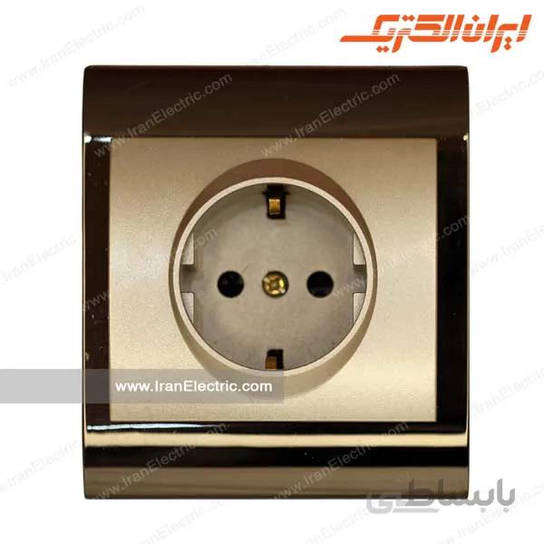 پریز برق ارت دار ایران متال کروم