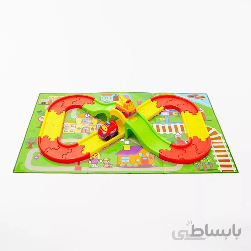 پیست با پل هوایی و ماشین موزیکال وین فان winfun flyover track set