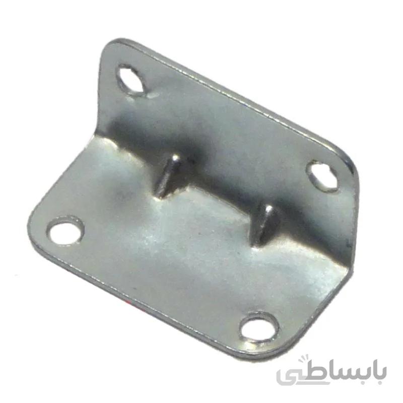 گونیا 90 درجه 4 سوراخ فلزی مدل NAT طول 35 ارتفاع 19 میلیمتر بسته 50 عددی