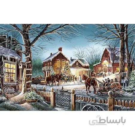 نخ و نقشه تابلو فرش طبیعت کد 16 طرح کریسمس