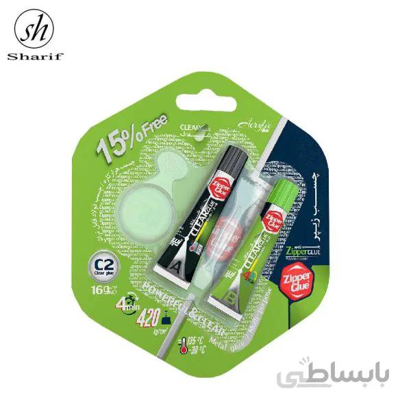 چسب دوقلوی شفاف زیپر16 گرم