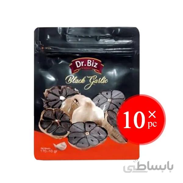 پک 10 بسته ای سیر سیاه دکتر بیز مقدار 170 گرم
