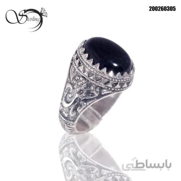 انگشتر نقره با ذکر یا حسین و یا علی کد:۱۵۸۱