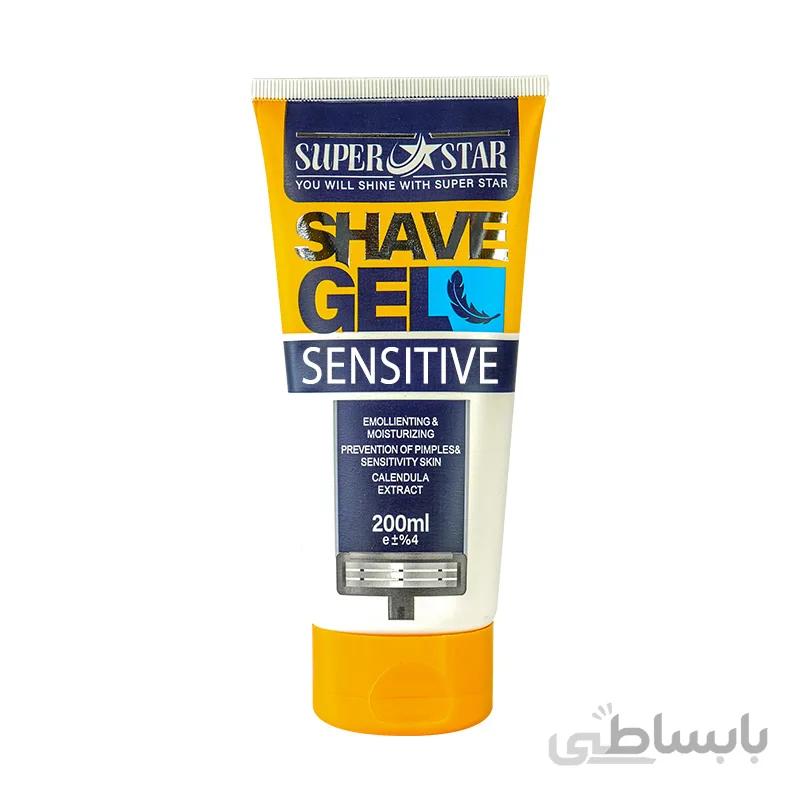 ژل اصلاح پوست حساس سوپراستار 200 میل