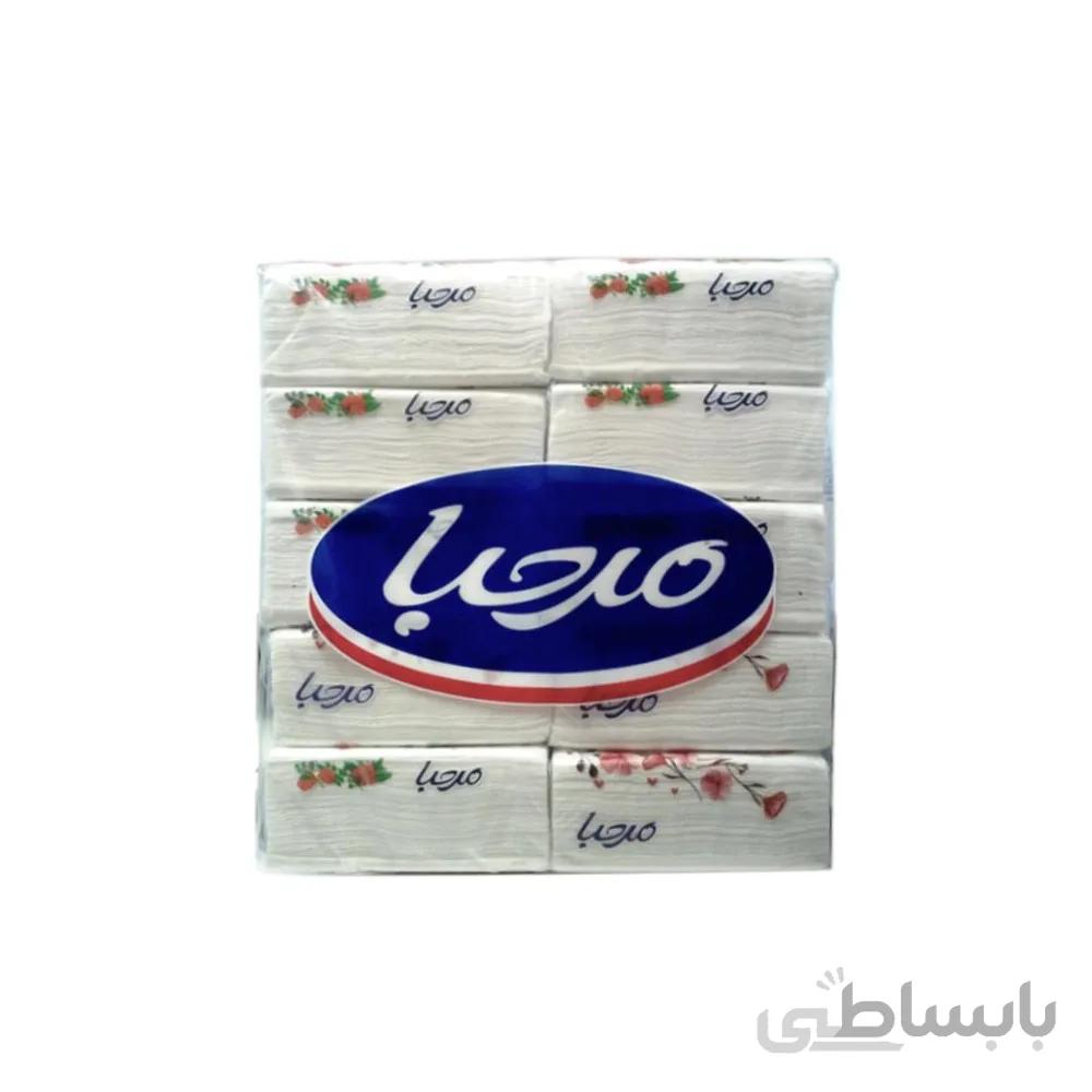 دستمال اقتصادی خانواده 10 عددی مرحبا