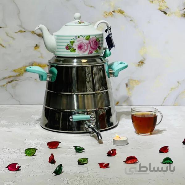 کتری قوری روهام مدل ستیا 6 لیتری رنگ سبز