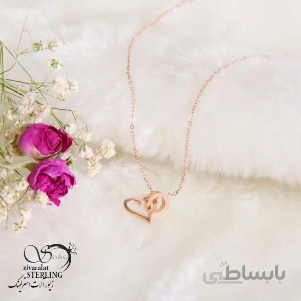 گردنبند زنانه طرح طلا قلب