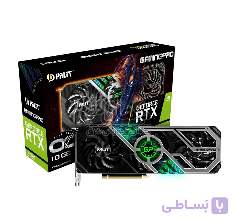 کارت گرافیک پلیت GeForce RTX 3080 GamingPro OC ظرفیت 10 گیگابایت