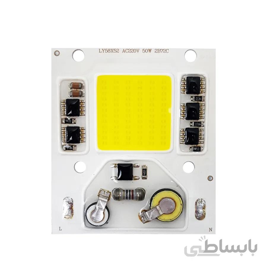 LED COB مهتابی 50W 220V با درایور داخلی - LY58X52