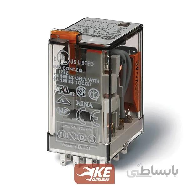 رله 24vAC چهار کنتاکت 7 آمپر فیندر 553480240054