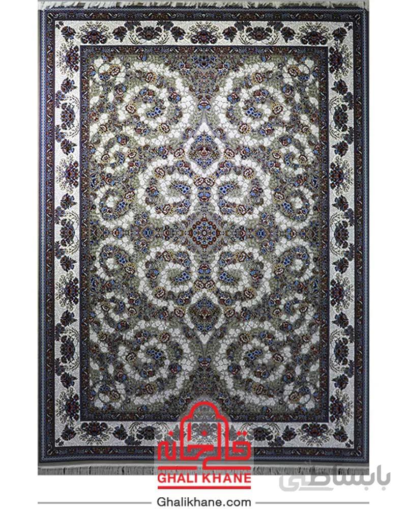 فرش ماشینی کاشان 700 شانه طرح افشان شاهان