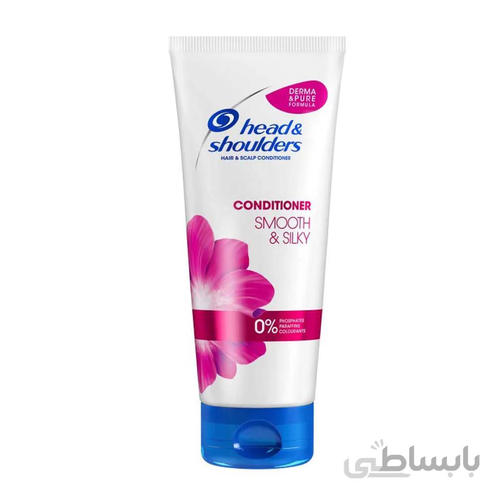 نرم کننده تیوپی هد اند شولدرز مدل smooth & silky با حجم 220 میلی لیتر ا Smooth silky tube shoulder softener model volume 220ml