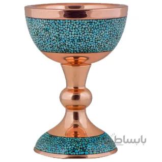 سنگاب فیروزه کوب اثر اقاجانی ارتفاع 19 سانتی متر کد SANF 04