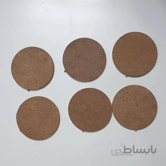 تخته خام زیر لیوانی دایره ساده