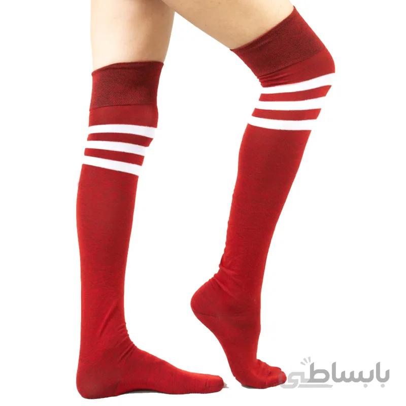 جوراب بالازانو سه خط قرمز ماپاما
