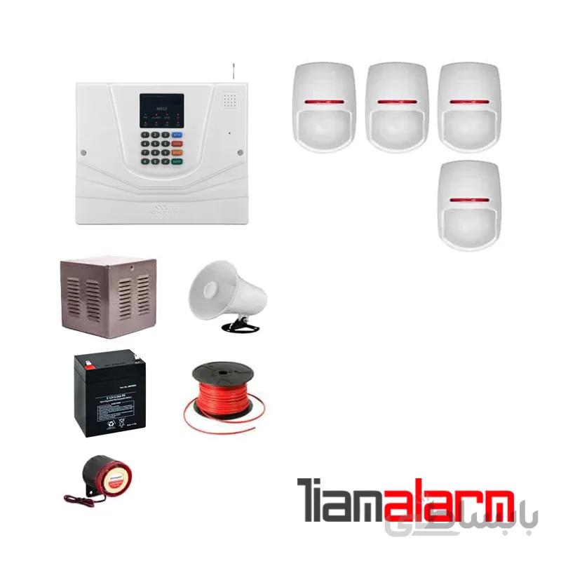 پکیج دزدگیر اماکن با سیم مدل مستر سیم کارتی و تلفنی M930PY4
