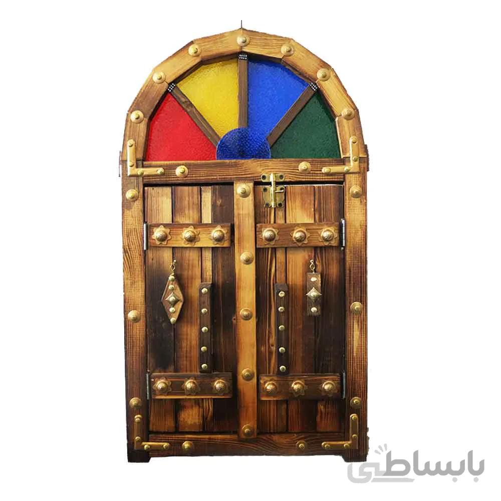 درب سنتی آینه دار بزرگ