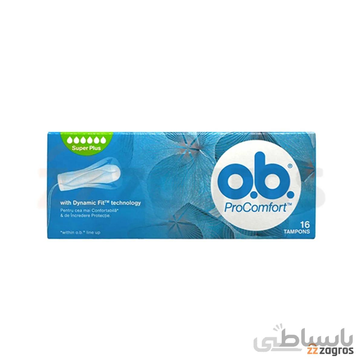 تامپون او.بی سری ProComfort مدل SuperPlus سایز بزرگ بسته 16 عددی