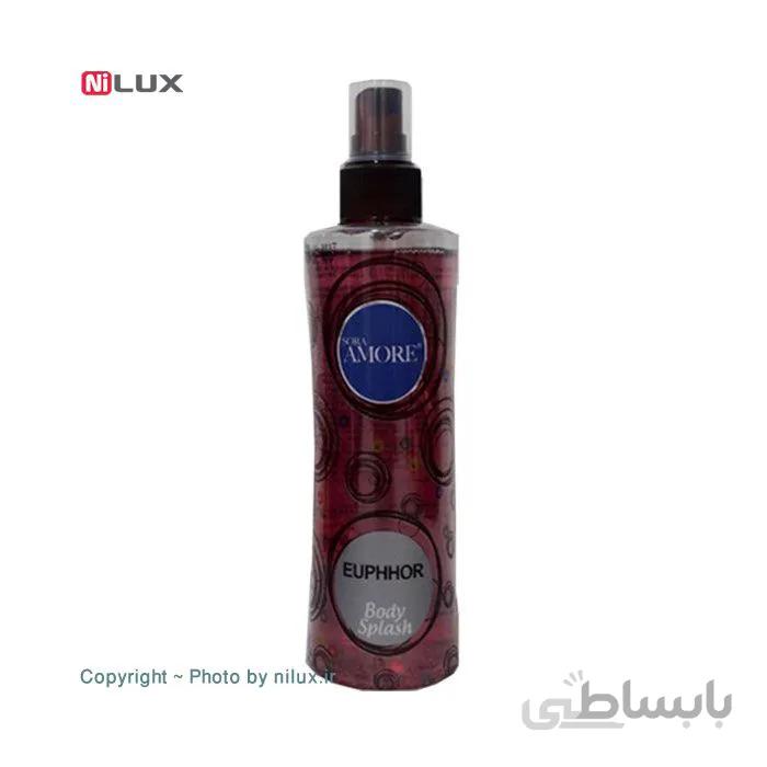 بادی اسپلش زنانه سورا آمور مدل ایفور حجم 220 میلی لیتر ا Sora Amore Euphhor Body Splash For Women 220ml