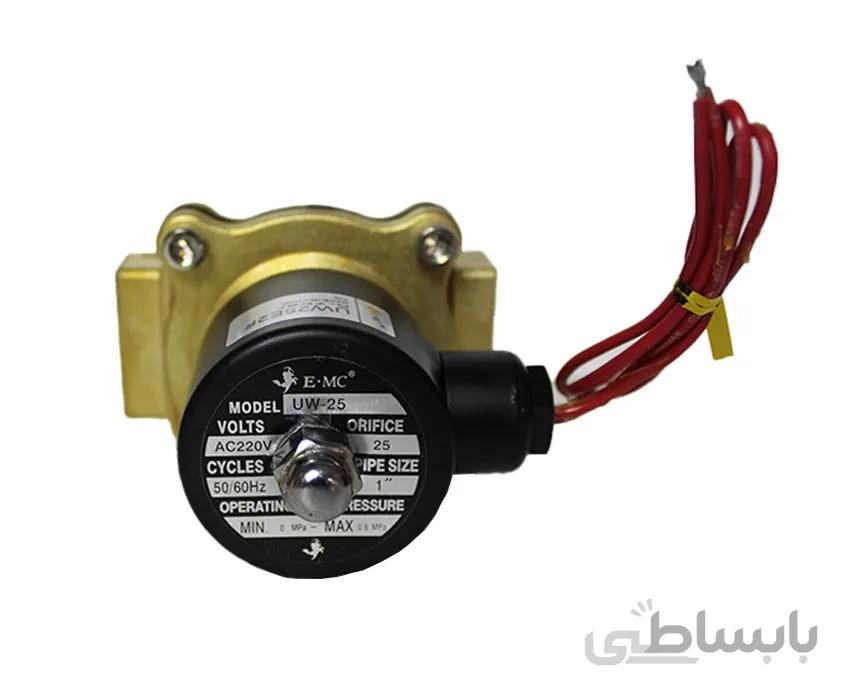 شیر برقی برنجی دیافراگمی 1 اینچ EMC مدل UW25E2F